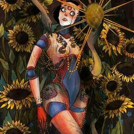 Кукла в подсолнухах 