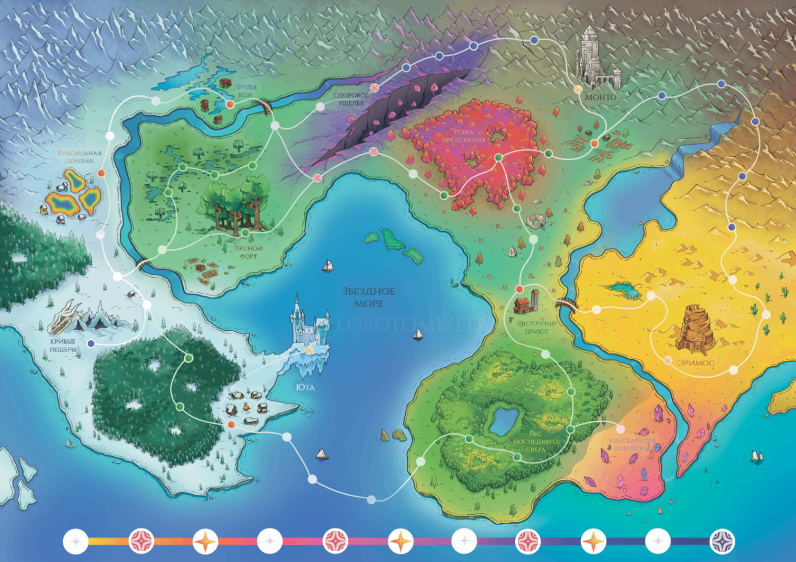 Карта для настольной игры