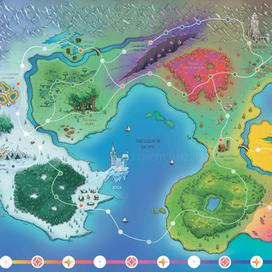 Карта для настольной игры