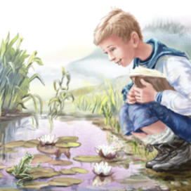 Серёжа и Квасик.