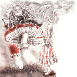 Алиса. Гусеница