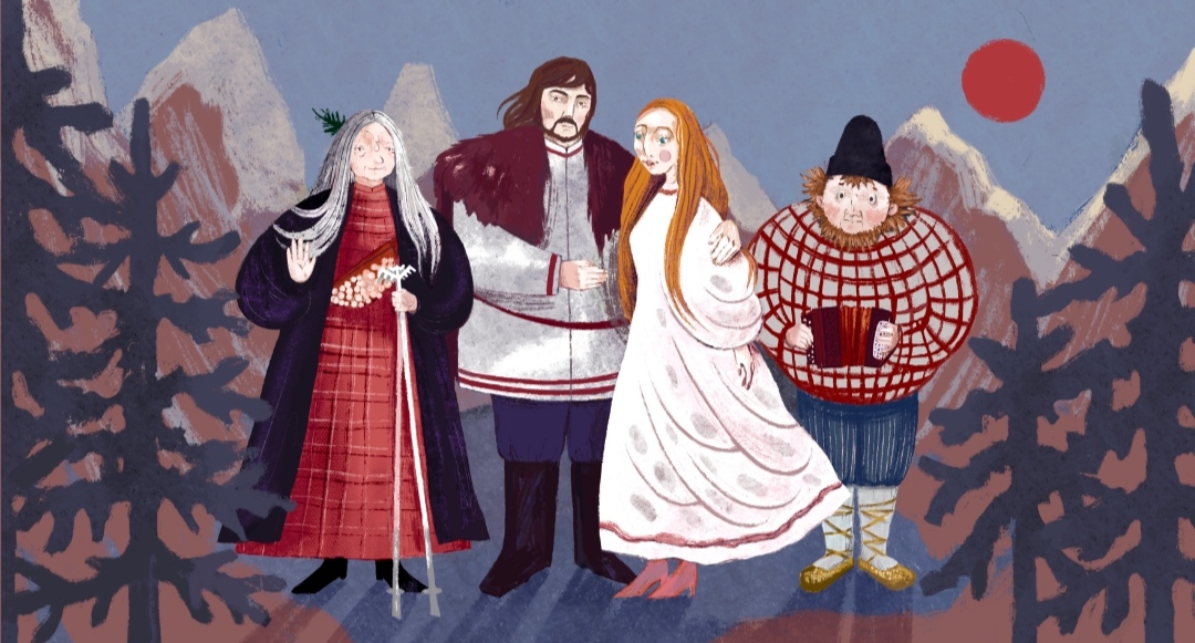 Иллюстрация финальной сцены шоу "Дондыкарские сундуки"