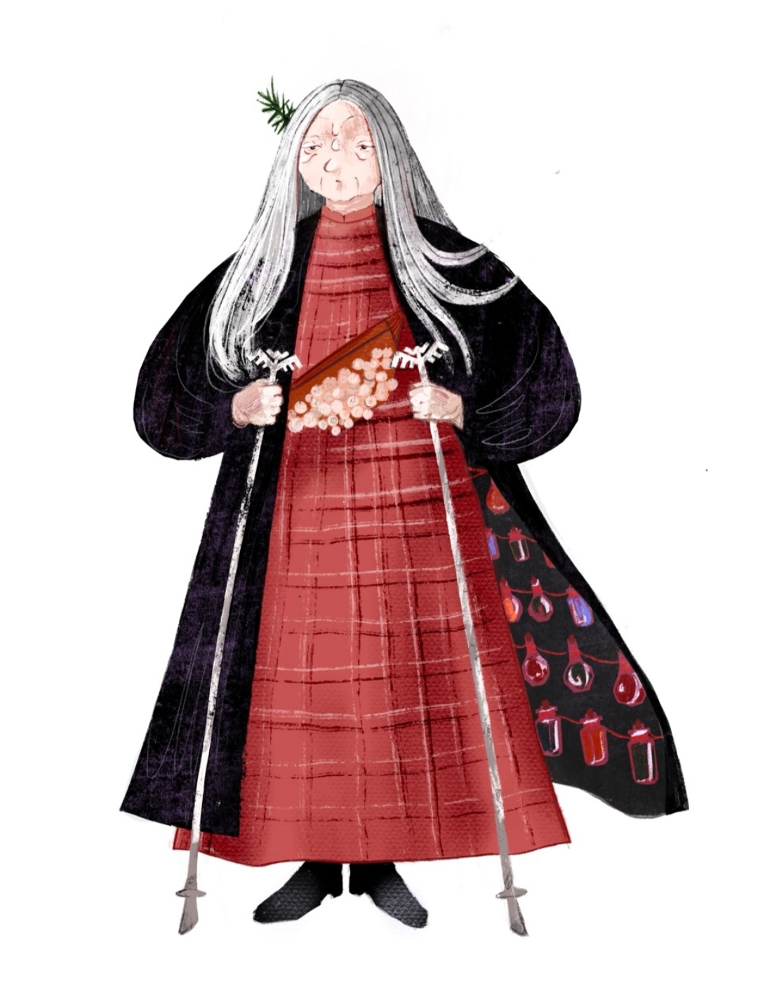 Персонаж удмуртская ведьма.