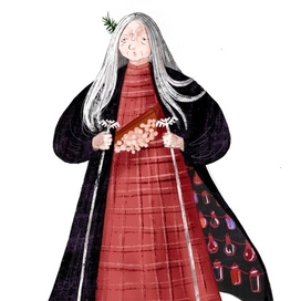 Персонаж удмуртская ведьма. 