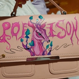 Роспись сумки 