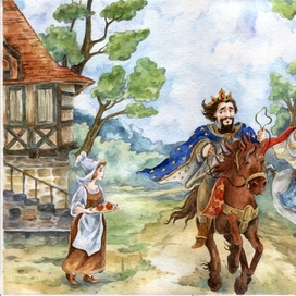 Иллюстрация к сказке " Диана"