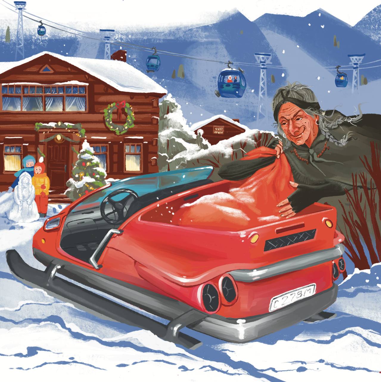 Иллюстрация к детской повести (самиздат)