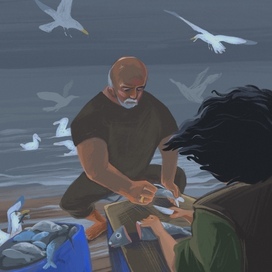 Рыбаки на Баренцевом море