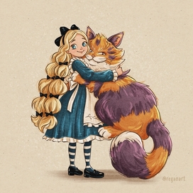 Алиса и Чеширский кот