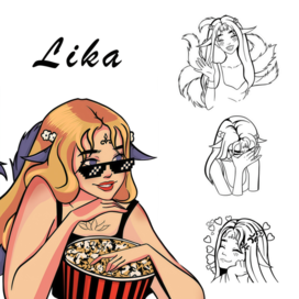 2D Illustration — Lika (Original Character)