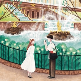 Петергоф. Фонтан Самсон