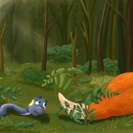 Уставший путник и рыжий хвост!