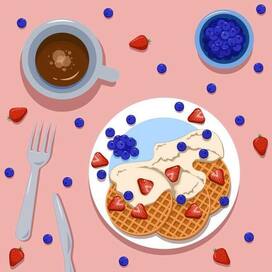 Сытный завтрак