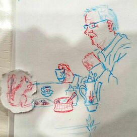 Обед с белочкой 