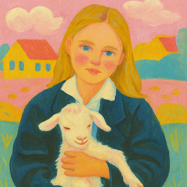 Девочка с козлёнком