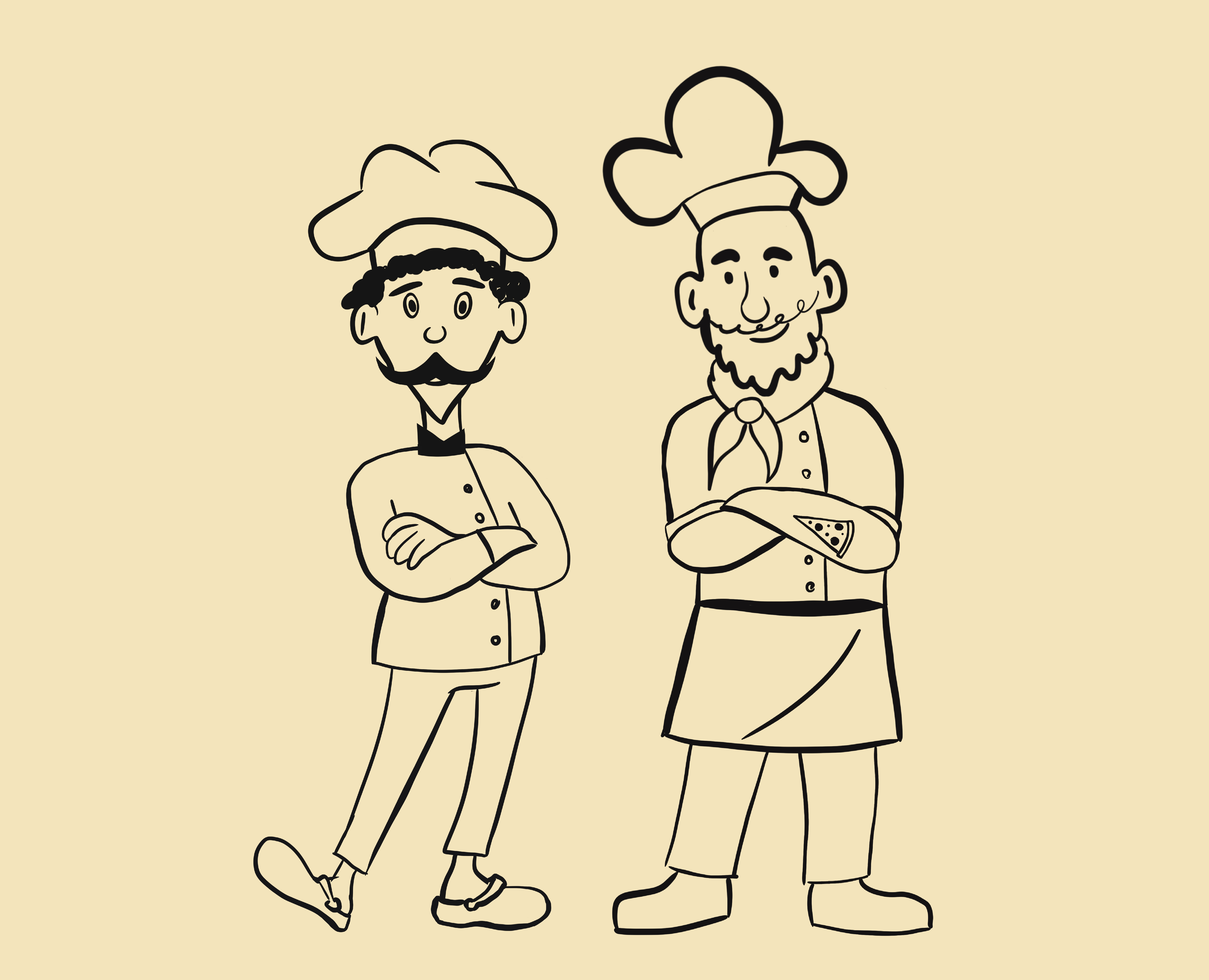 Иллюстрации для Pizza Society