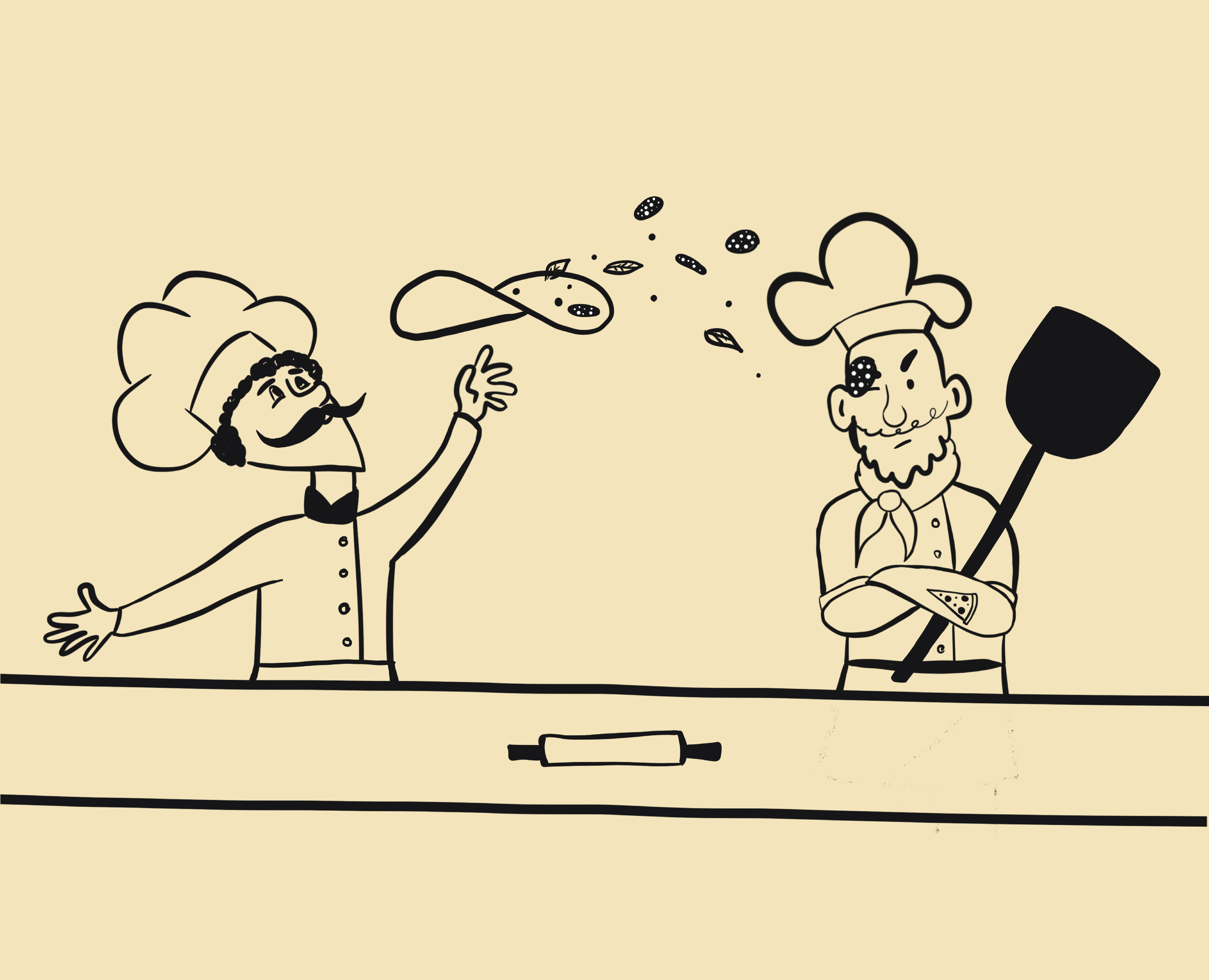 Иллюстрации для Pizza Society