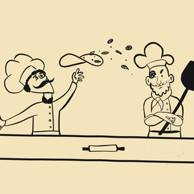 Иллюстрации для Pizza Society