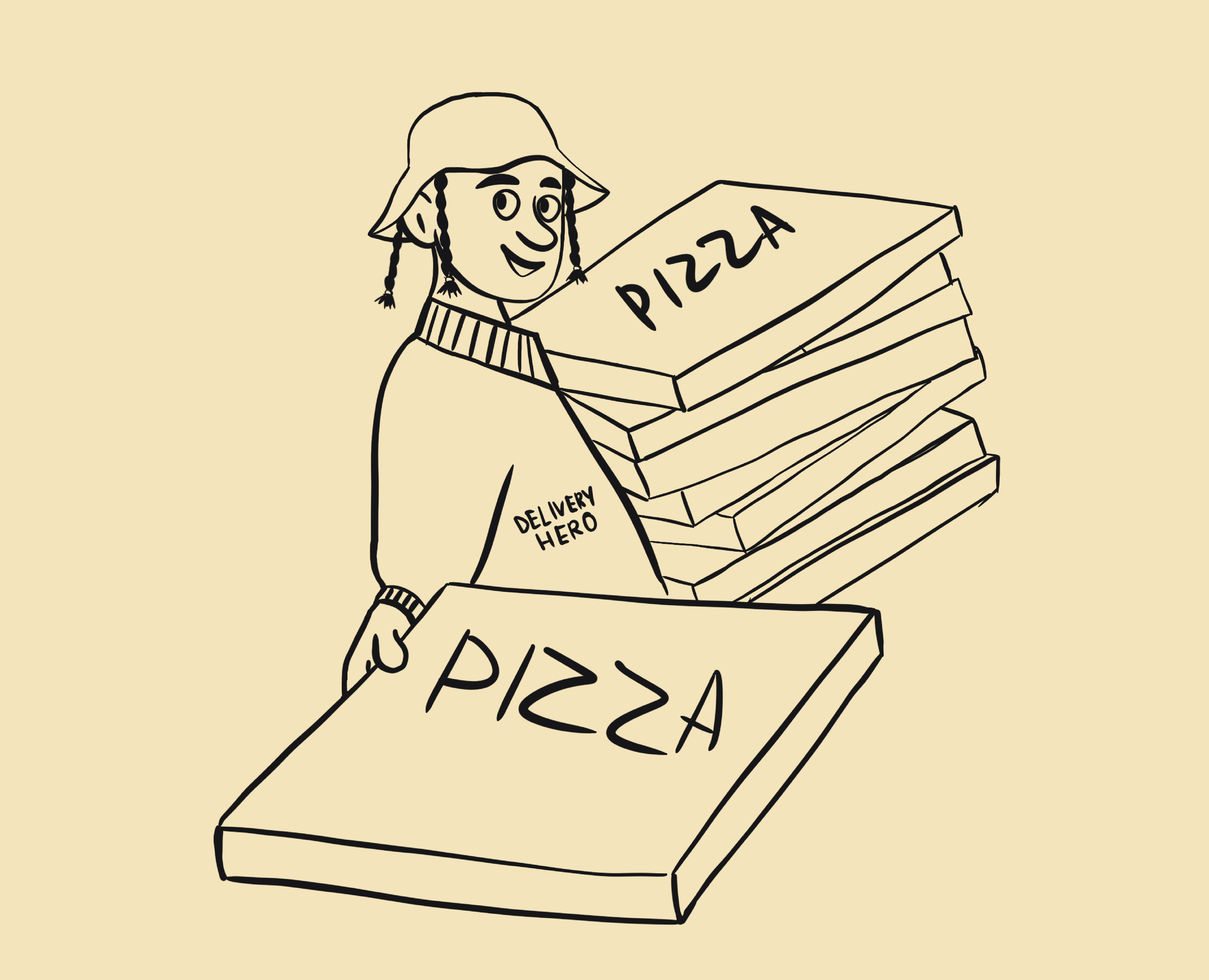 Иллюстрации для Pizza Society