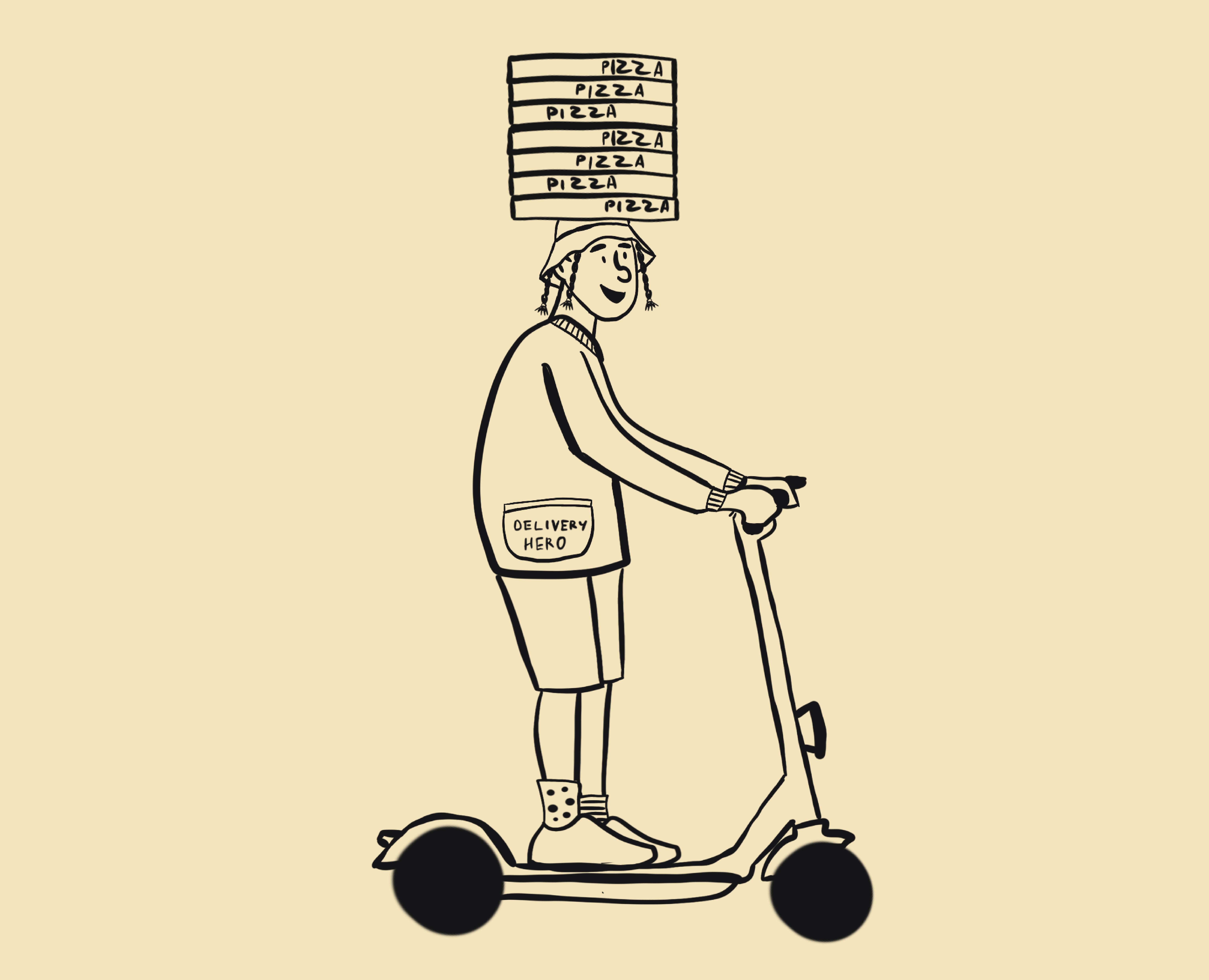 Иллюстрации для Pizza Society