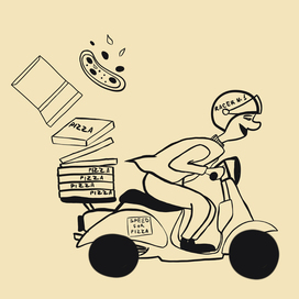 Иллюстрации для Pizza Society
