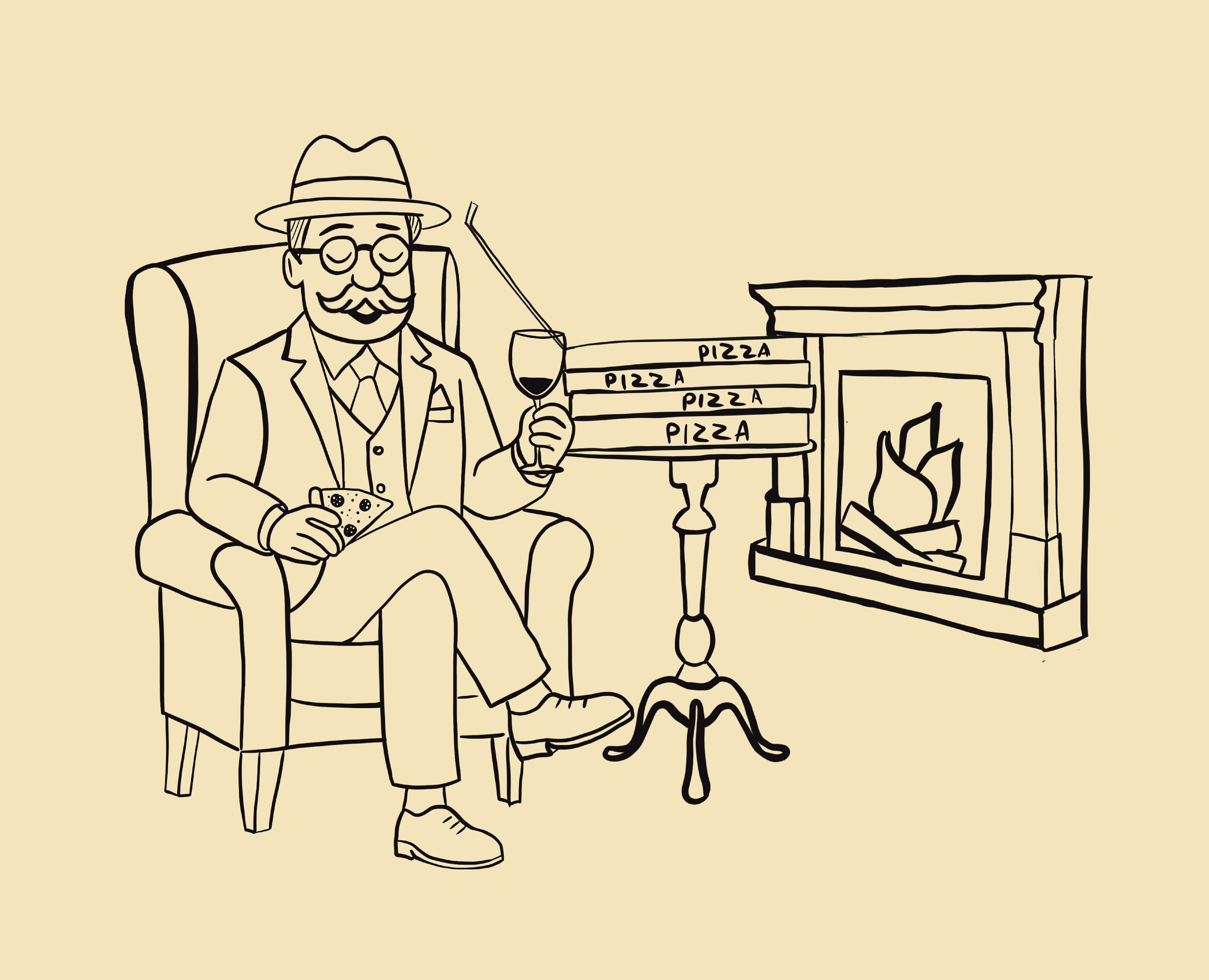 Иллюстрации для Pizza Society