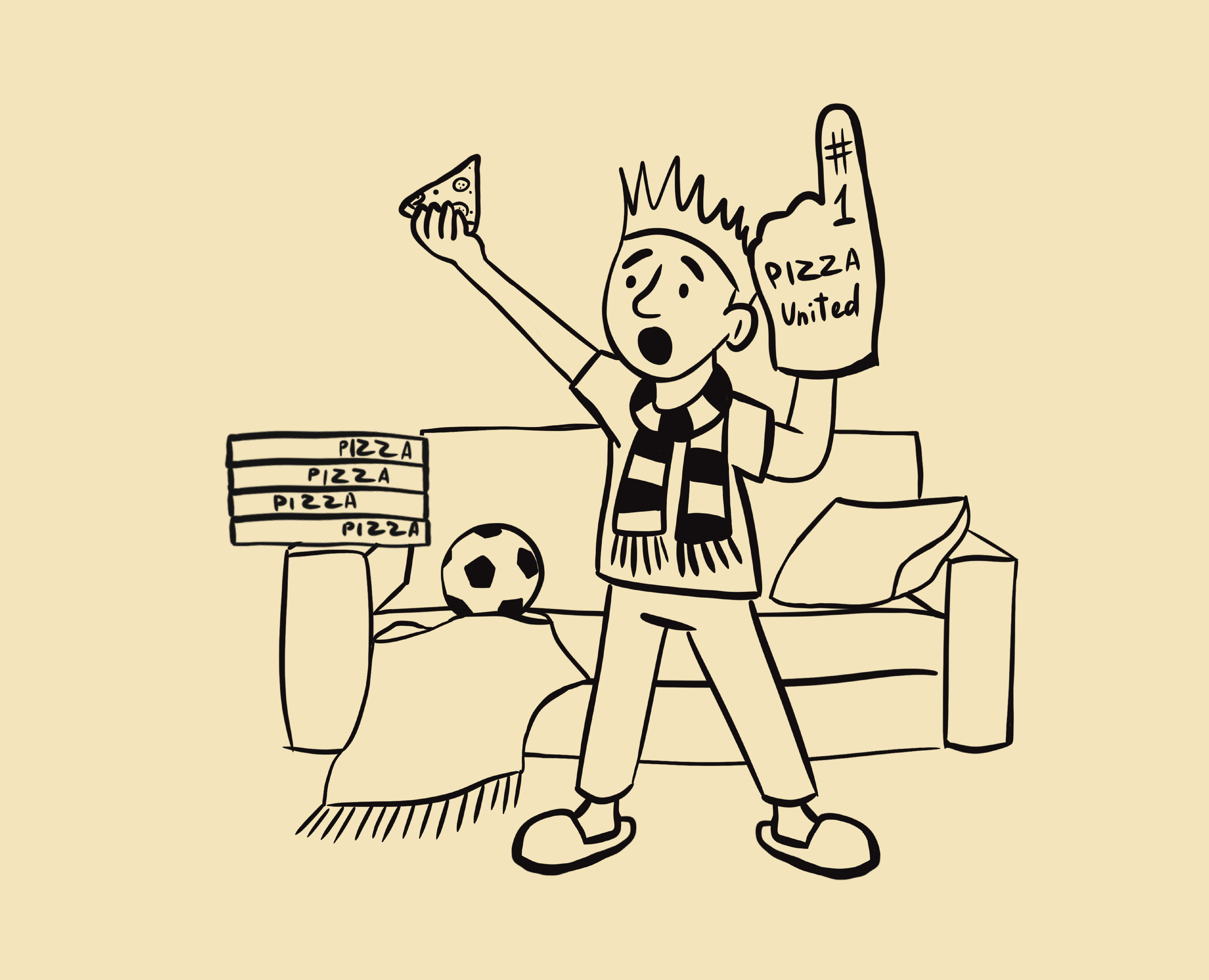 Иллюстрации для Pizza Society