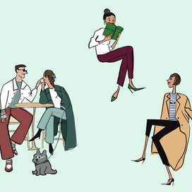 Иллюстрации для кофейни YU