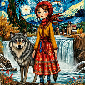 девочка и волк