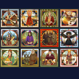 Иллюстрации для календаря "Праздники народов России на 2026"