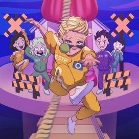 Фан-арт МБТИ в "Игре в кальмара"