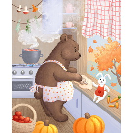 Медведь и заяц 