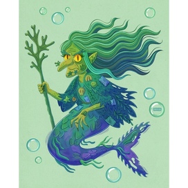 Баба Яга русалка