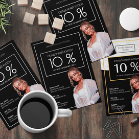 Скидочный купон на скидку к визажисту