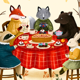 Чаепитие в лесу