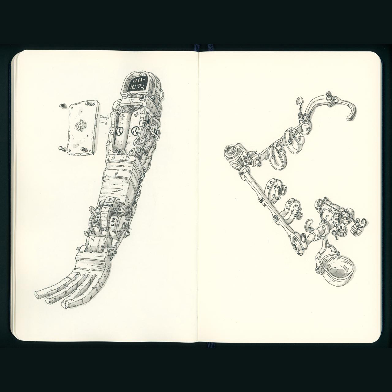 Электрическая вилка и Механическая ложка