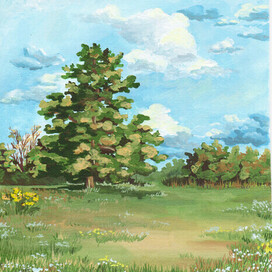 Этюд "Поселок"