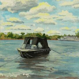 Этюд с лодкой