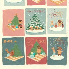 Разработка серии открыток