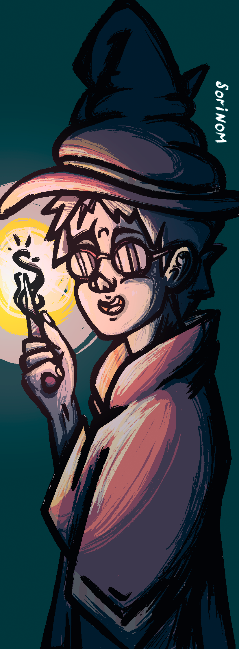 Авторская закладка с Гарри Поттером