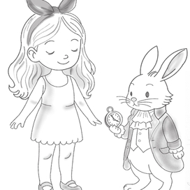 Алиса и Белый Кролик