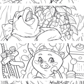 раскраска животные