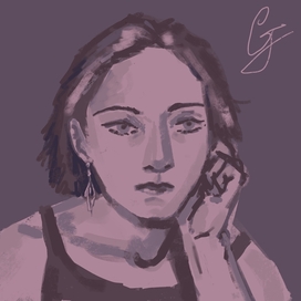 Девушка Гризайль