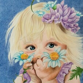 Девочка с цветами 