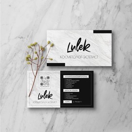 Логотип и визитка для косметолога-эстетиста
