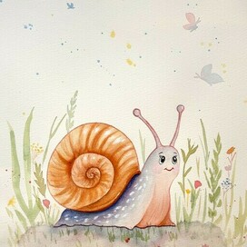 Улитка на прогулке