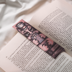 Книжная закладка: Кот грызущий гранит науки