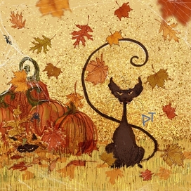 Коты и начало осени | Мабон