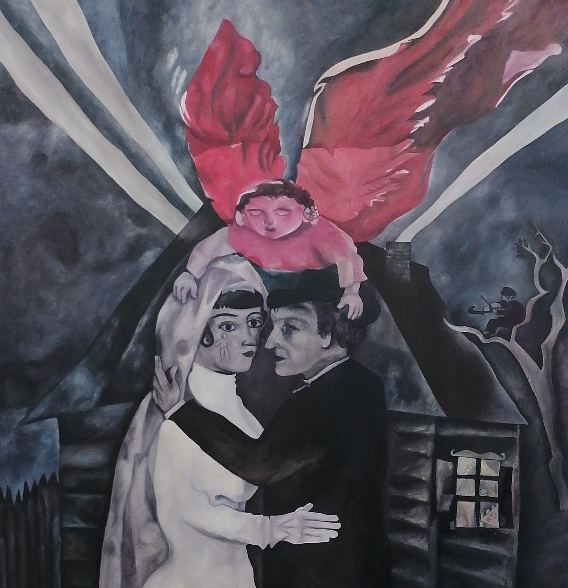 Венчание (копия картины Шагала)