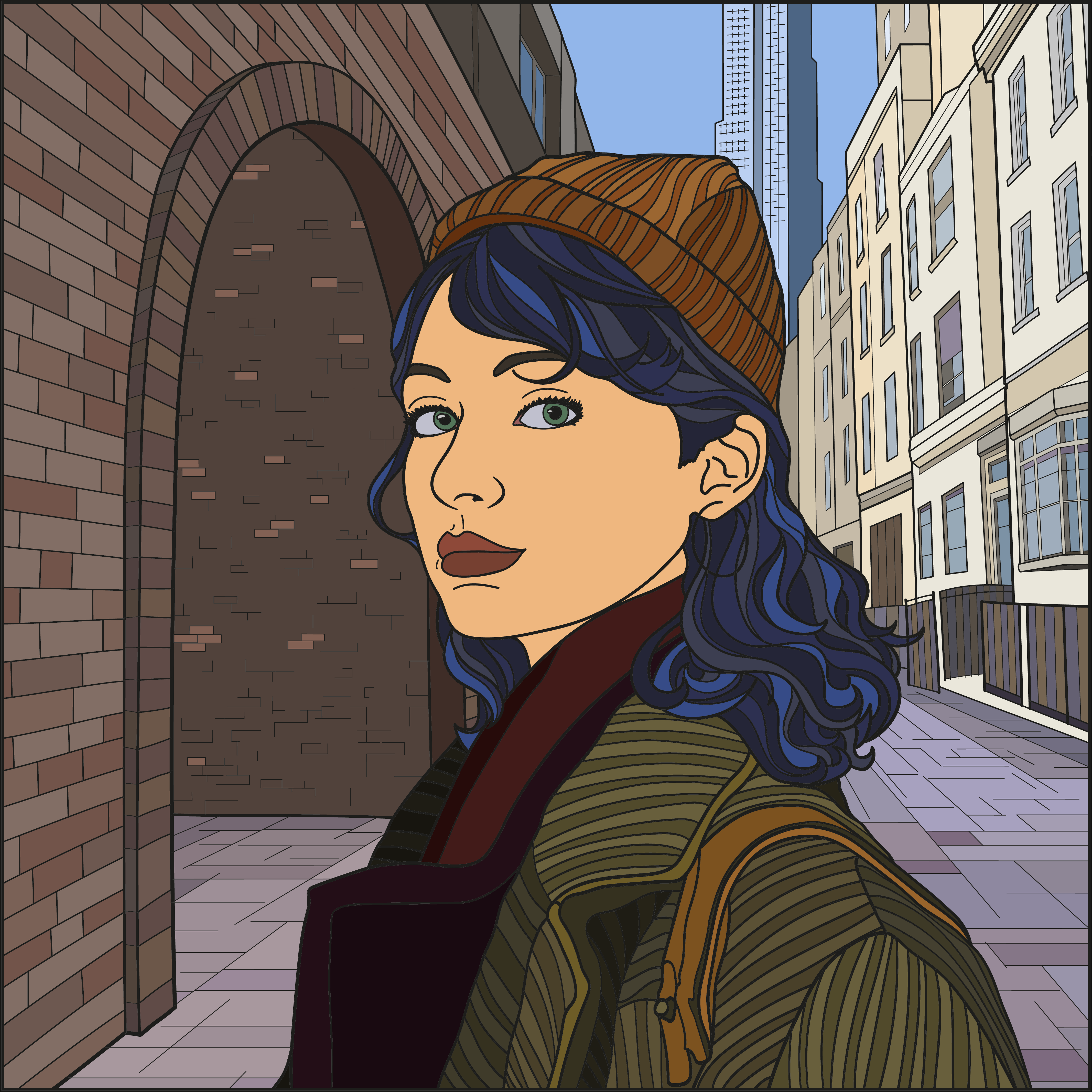 Девушка в городе